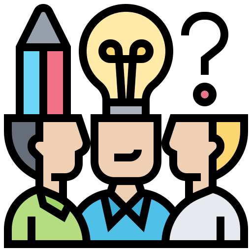 Pessoas pensando em soluções