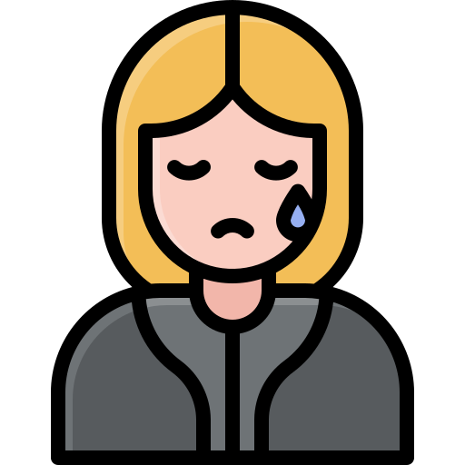 Pessoa triste com luto